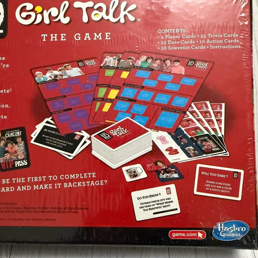 One‎ Direction 1D Girl Talk The Game Party Game Harry Styles Hasbro (New Sealed)